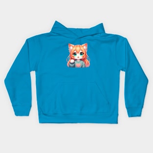 Cat Girl Kids Hoodie